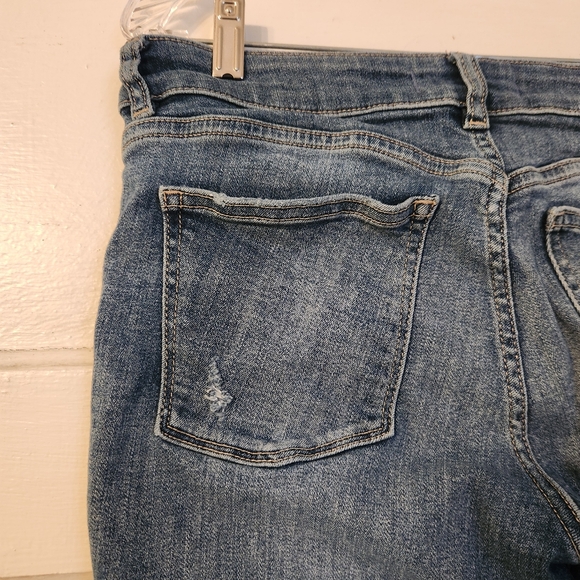 DL1961 Jeans, Lara Instasculpt Cropped Flare Jeans Front Seam, Pintuck Sz 29 EUC - Picture 9 of 16